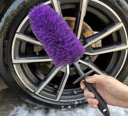 WH-01C PURPLE Soft Bristle Large Wheel Brush