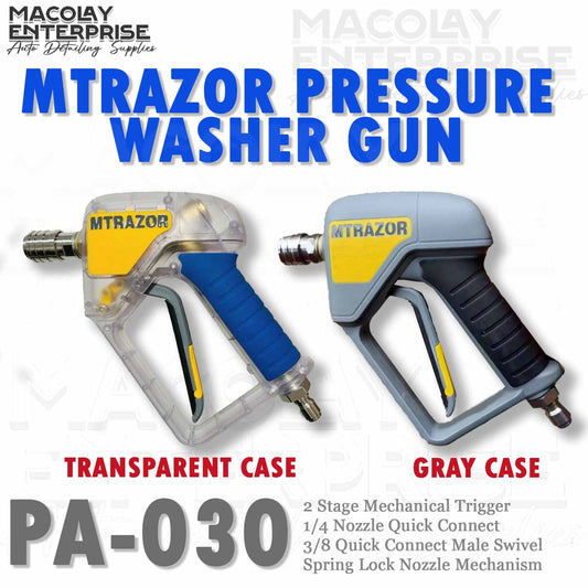 PA-030 MTRAZOR High Pressure Washer Gun Push Lock Nozzle and Smooth Swivel Anti Hose Tangle