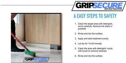 Grip Secure Anti-Slip Floor Treatment for Tiles and Natural Stones