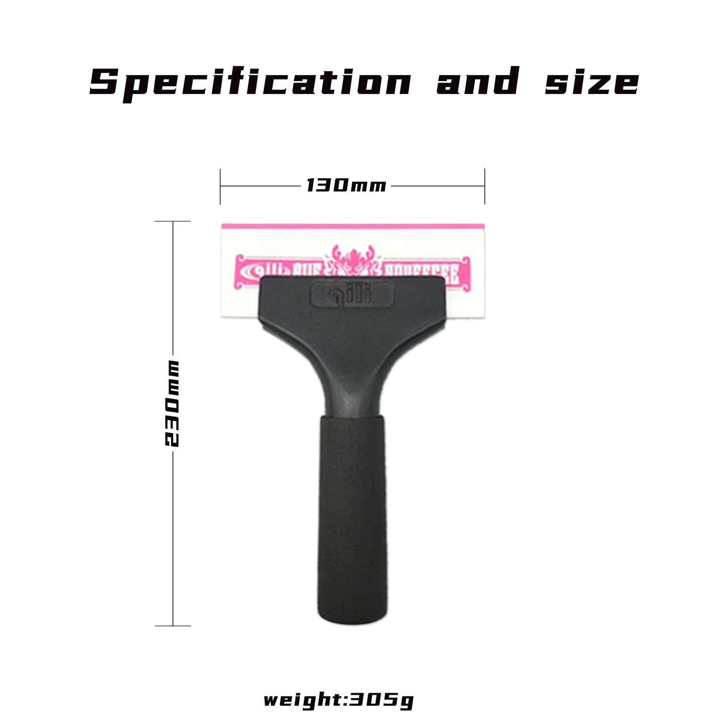 WR-134 Qili Pink Squeegee for Car Tint Macolay Enterprise