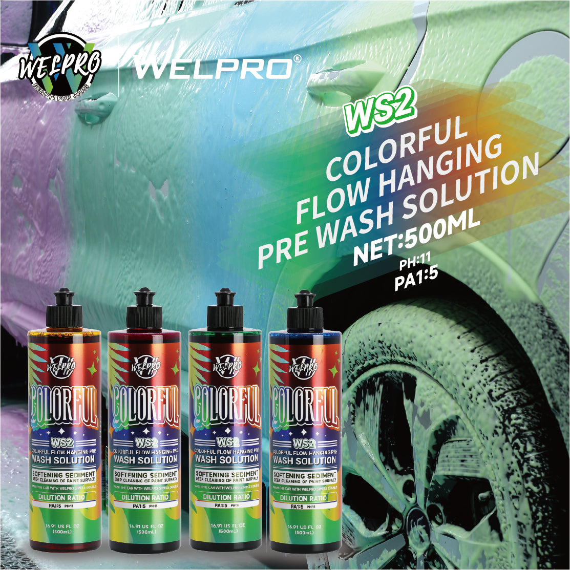 Welpro Colorful Pre-wash Shampoo pH11 Contactless Shampoo