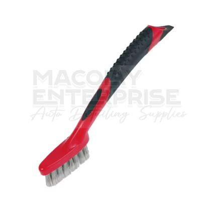 IN-40 Hard Bristles Interior Detailing Brush with Non-Slip Rubber Grip Handle
