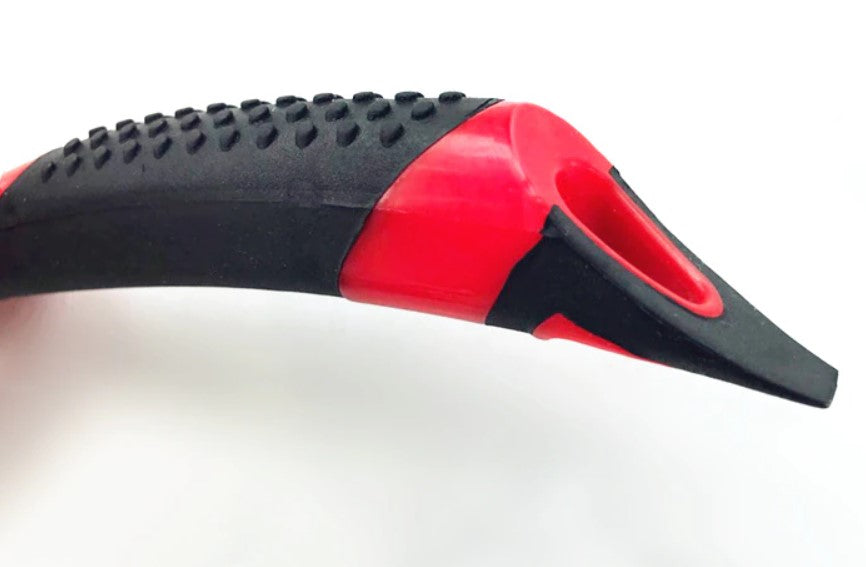 IN-40 Hard Bristles Interior Detailing Brush with Non-Slip Rubber Grip Handle