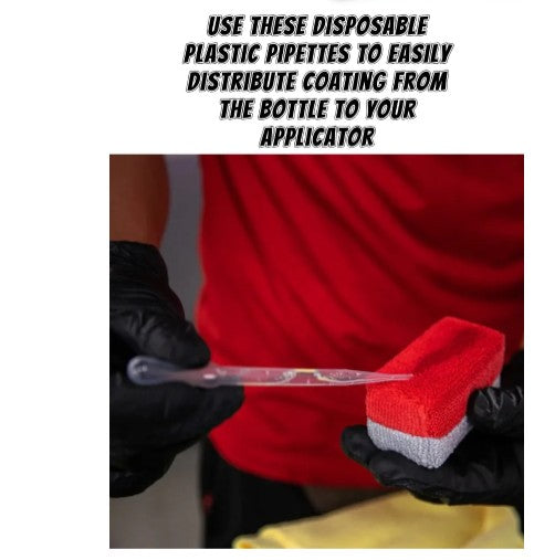 DT-037 3ml Plastic Disposable Ceramic Coating Pipette Distribution Coating Dropper For Car Care