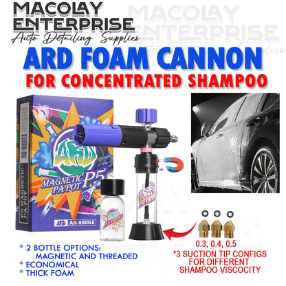 PA-027 ARD Foam Cannon Magnetic Bottle for Concentrated Shampoo