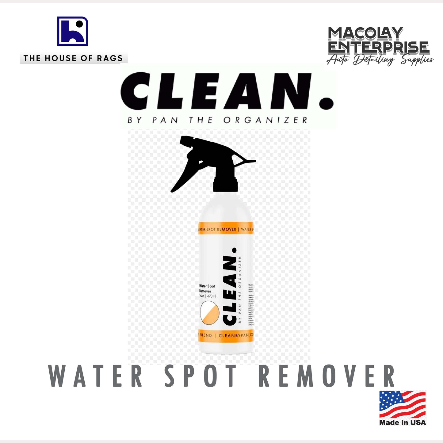 CLEAN. by Pan the Organizer Water Spot Remover 16oz
