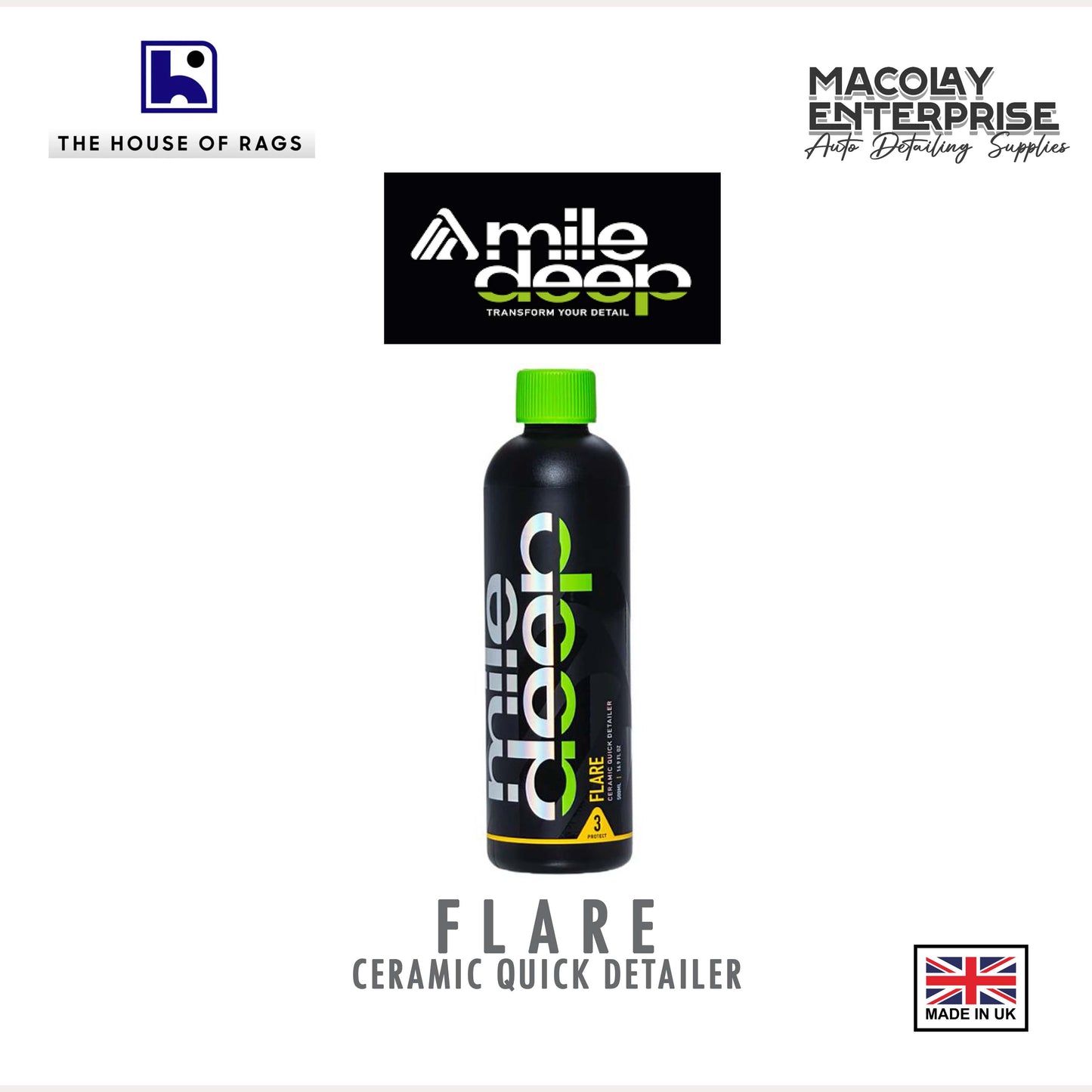 Mile Deep Flare Ceramic Spray Sealant 500ml