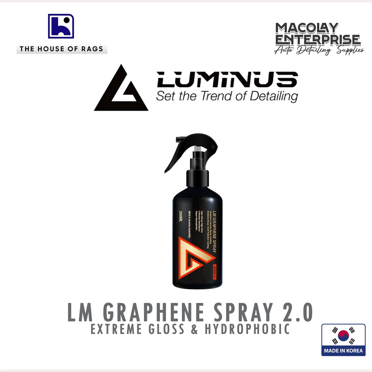 Luminus Graphene Spray 2.0 200ml