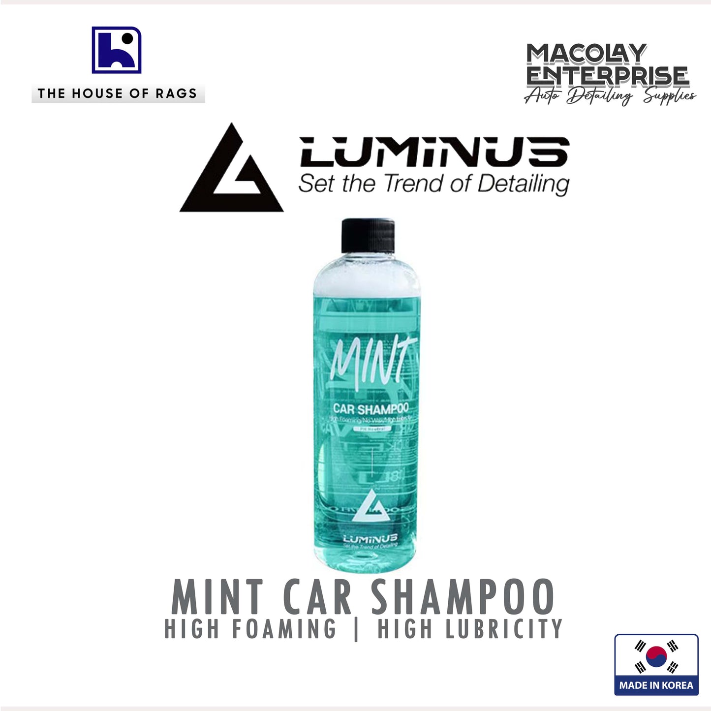 Luminus Mint Concentrated Car Shampoo 500ml