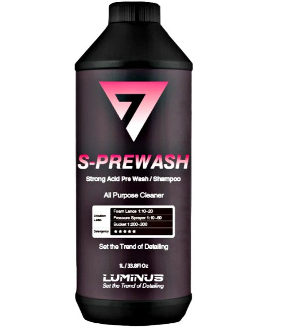 Luminus S-Prewash V2 Acid Car Shampoo and Spray 1 Liter