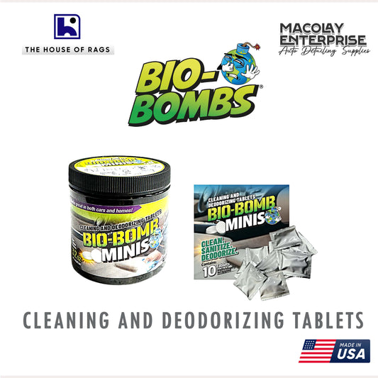 Bio-Bomb Minis Cleaning and Deodorizing Tablets for Cars 25s, 10s, 1s