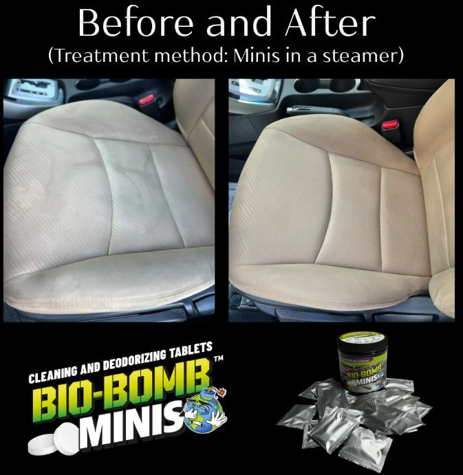 Bio-Bomb Minis Cleaning and Deodorizing Tablets for Cars 25s, 10s, 1s