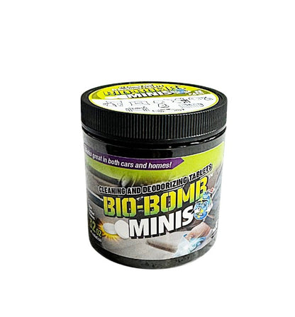 Bio-Bomb Minis Cleaning and Deodorizing Tablets for Cars 25s, 10s, 1s