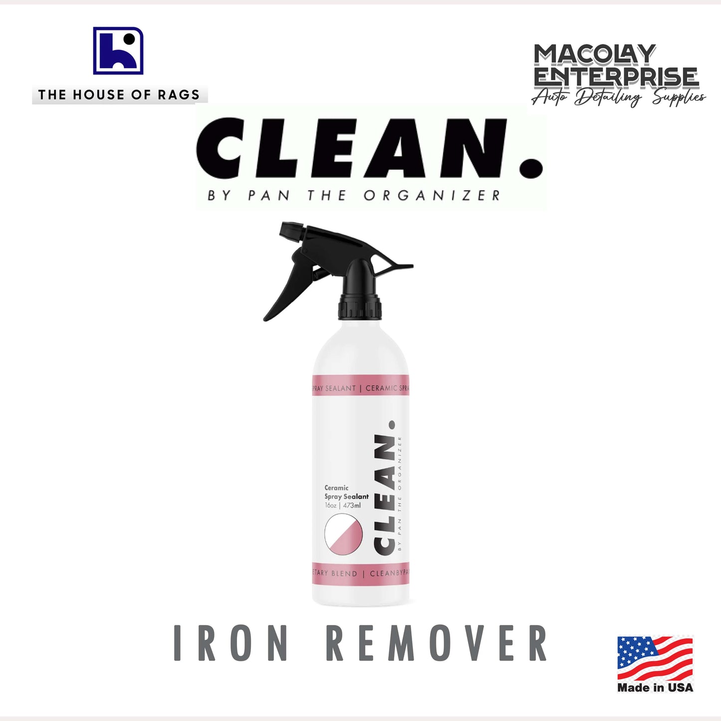 CLEAN. by Pan the Organizer Iron Remover 16oz