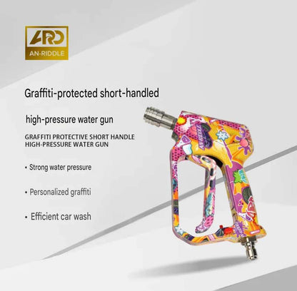 PA-025 ARD Graffiti Designed Pressure Washer Gun 5000psi with Push Lock,  Trigger Lock and Swivel