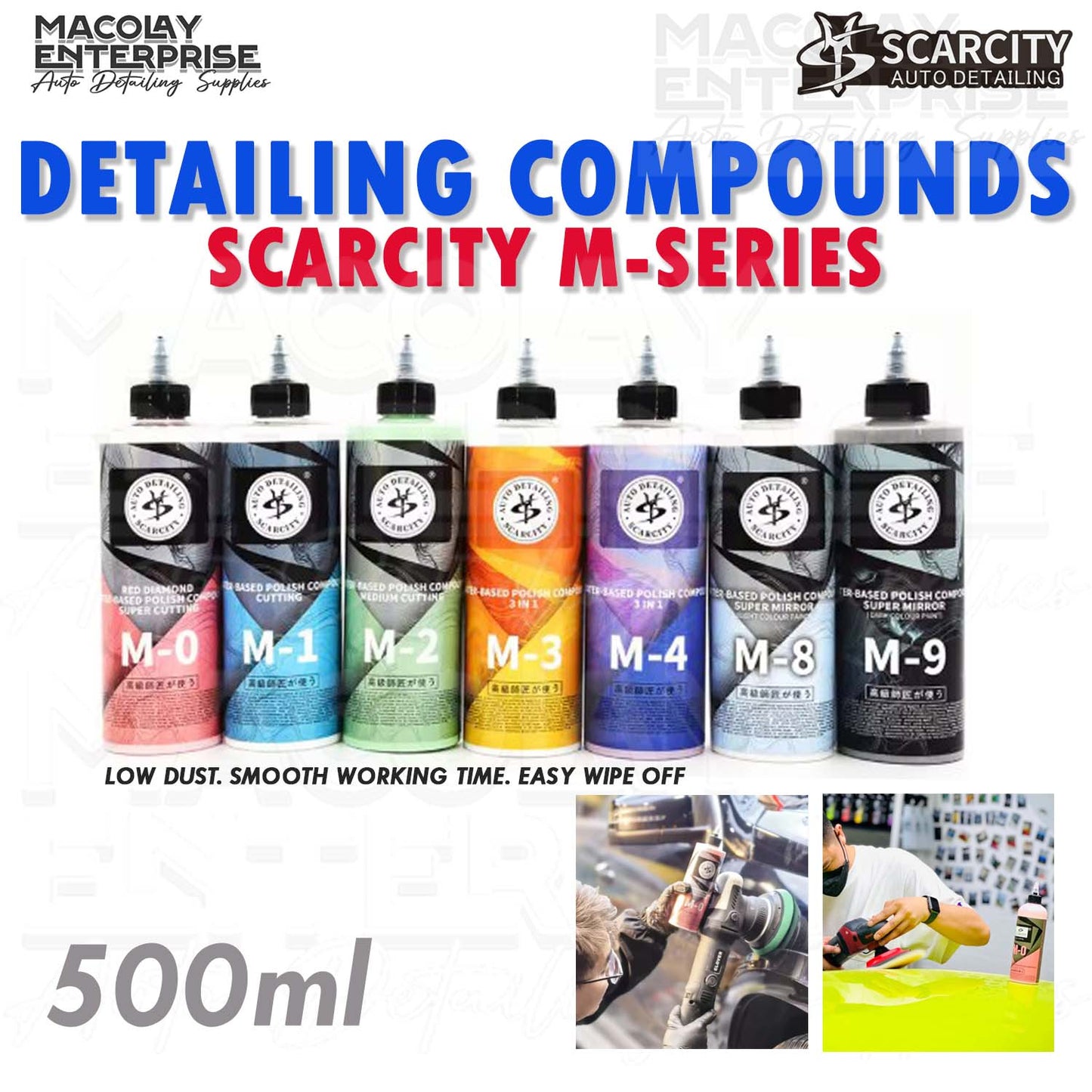 Scarcity M Series Compound, Water-Based Car Detailing Compound 500ml