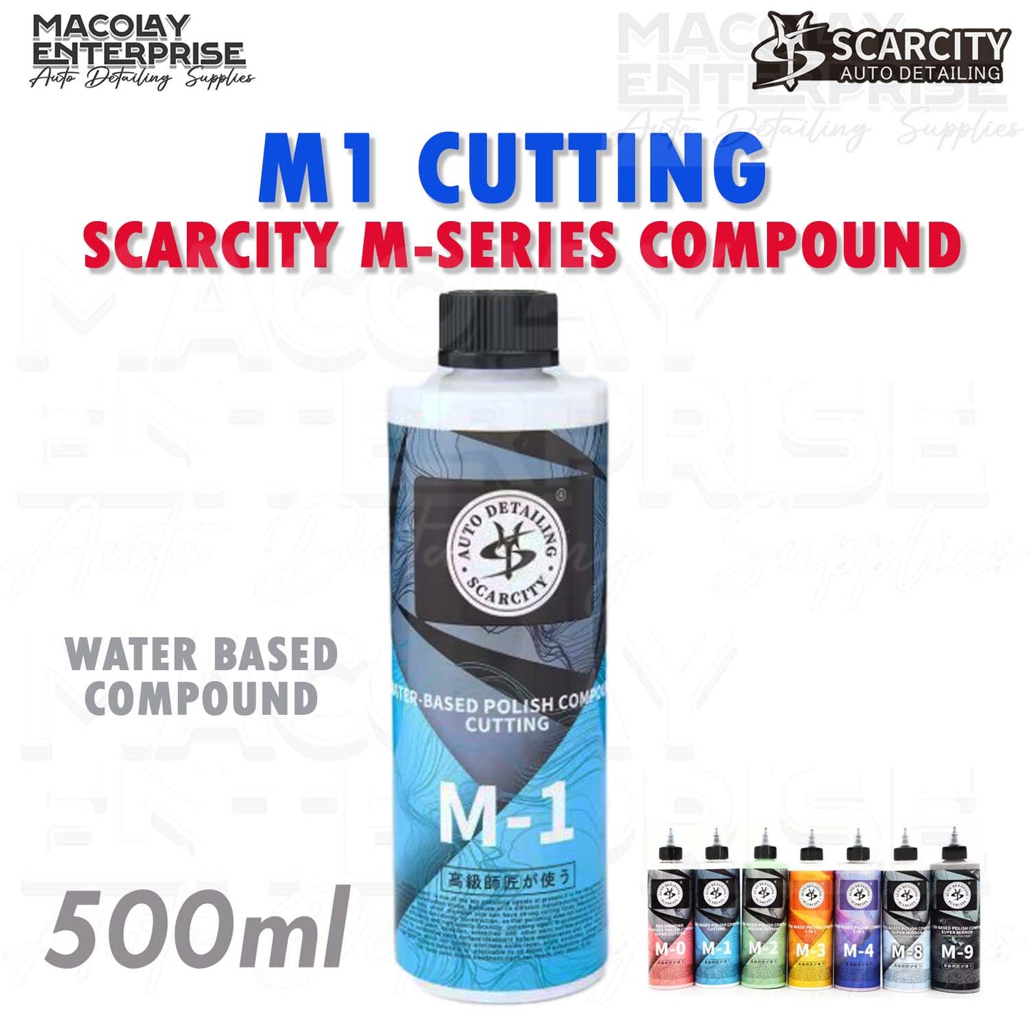 Scarcity M Series Compound, Water-Based Car Detailing Compound 500ml