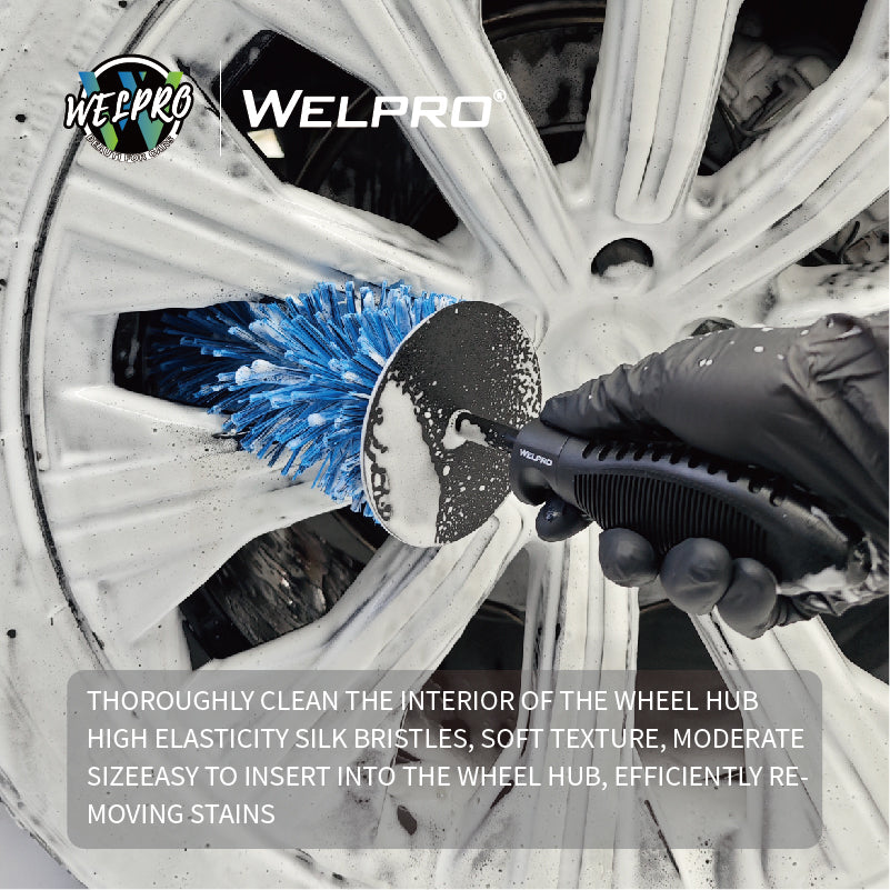 WH-01E Welpro Dark Blue SOFT Wheel Brush