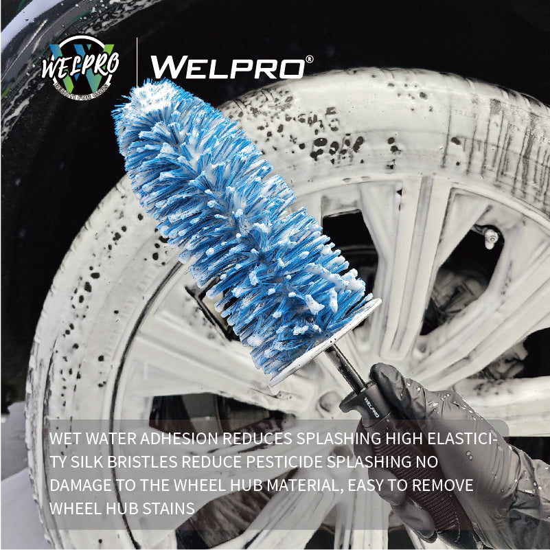 WH-01E Welpro Dark Blue SOFT Wheel Brush