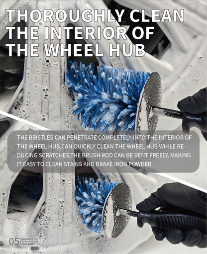 WH-01E Welpro Dark Blue SOFT Wheel Brush