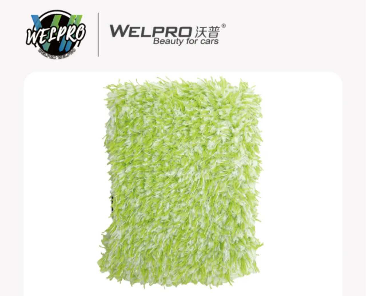 Welpro Car Wash Mitt Thumb Grip Thin Foam