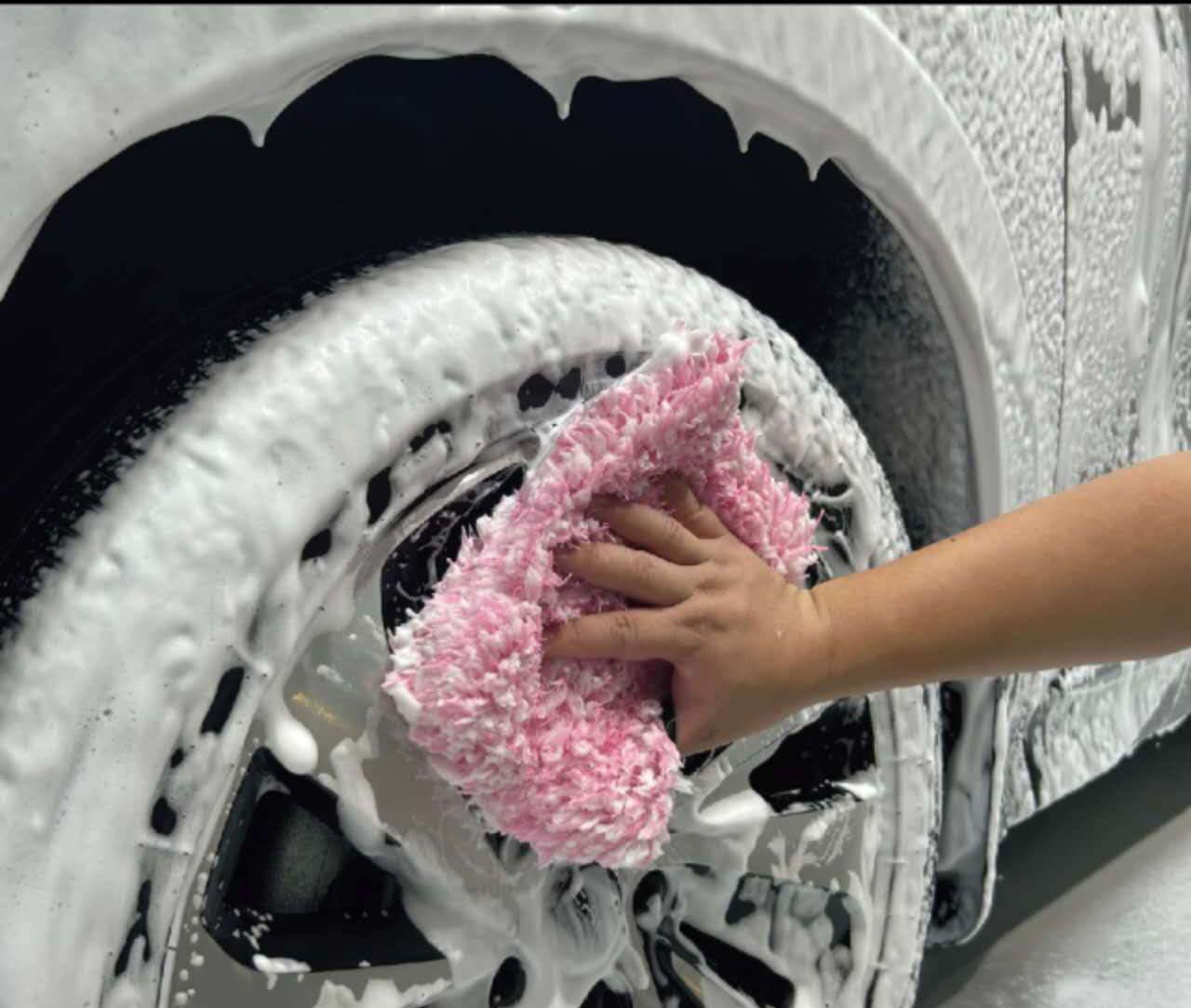 Welpro Car Wash Mitt Thumb Grip Thin Foam