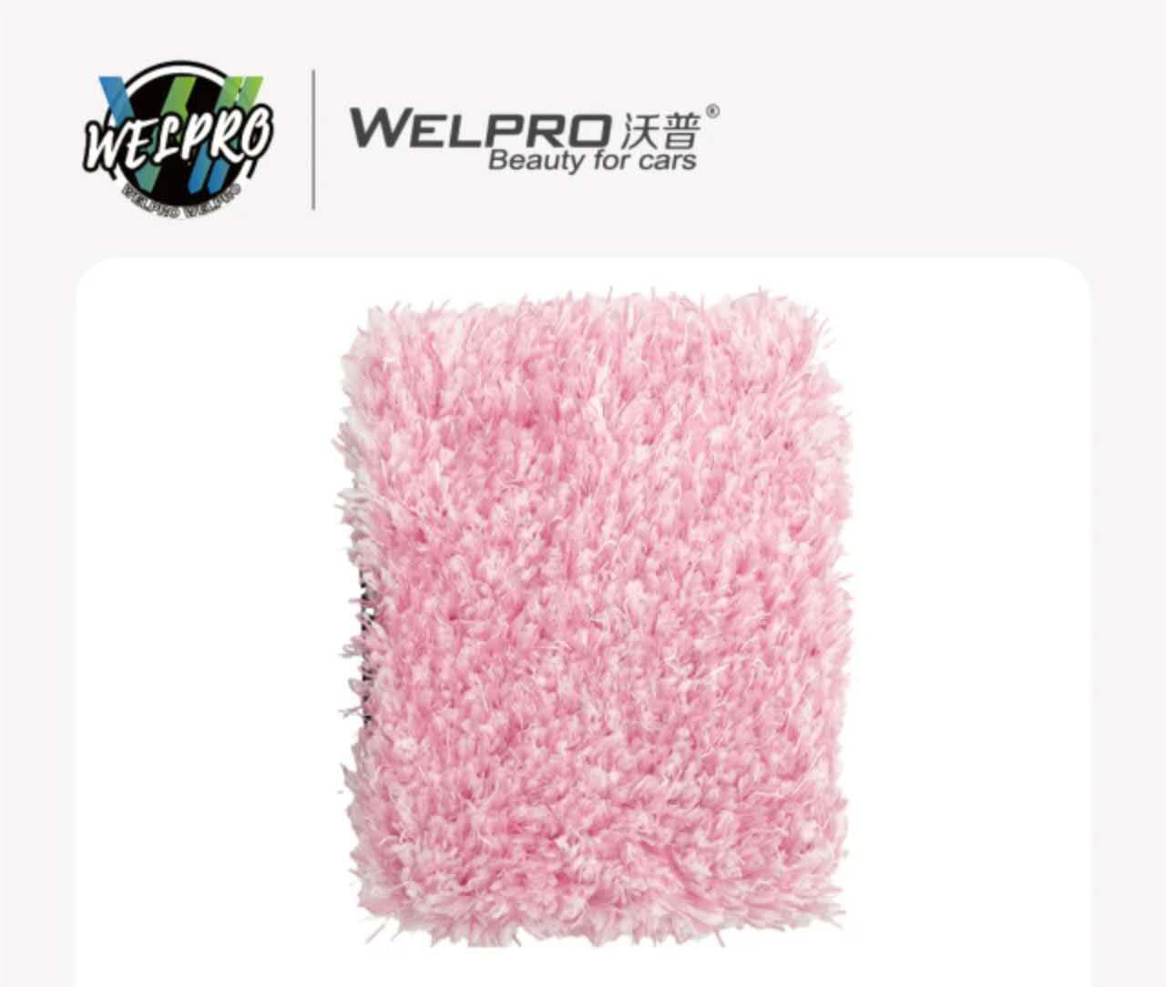 Welpro Car Wash Mitt Thumb Grip Thin Foam