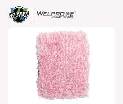 Welpro Car Wash Mitt Thumb Grip Thin Foam