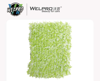Welpro Car Wash Mitt Thumb Grip Thin Foam
