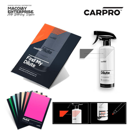 CarPro Find My Dilute Bottle Stickers