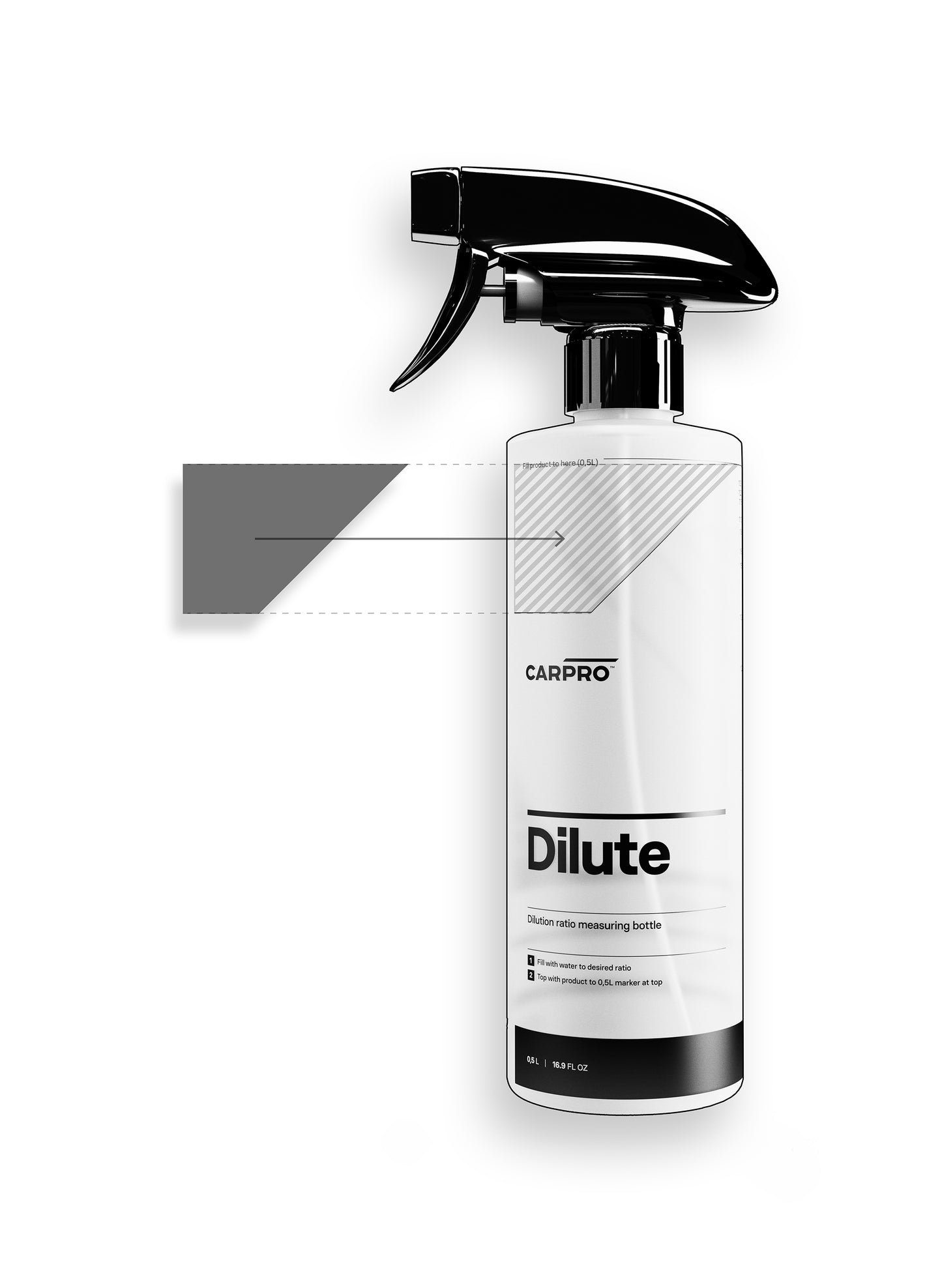 CarPro Find My Dilute Bottle Stickers