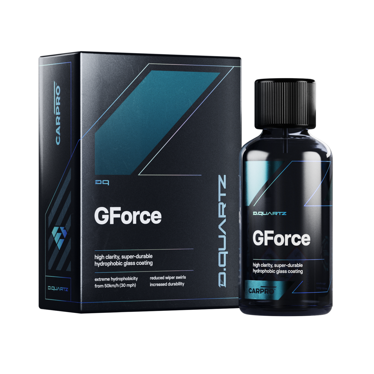 CarPro CQUARTZ GForce Super Durable Hydrophobic Glass Coating 50ml