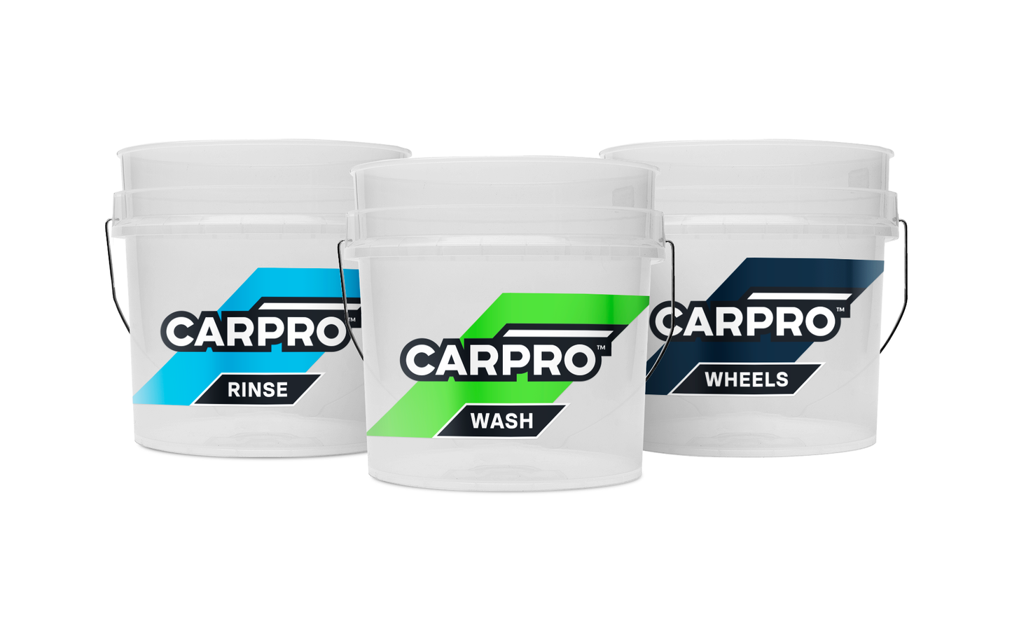 CarPro Wash Bucket Stickers 3 piece set