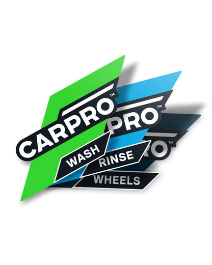 CarPro Wash Bucket Stickers 3 piece set