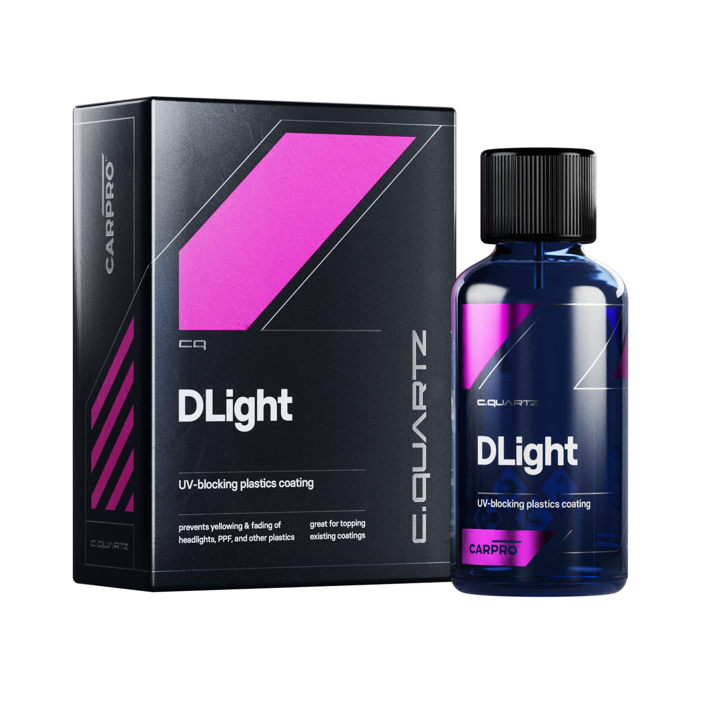 CarPro CQUARTZ DLight Plastic, PPF, Headlight Coating UV Protection 30ml