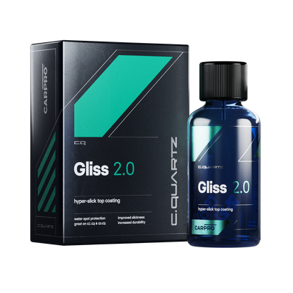 CarPro CQUARTZ GLISS 2.0 Hyper Slick Top Coating 30ml