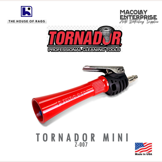 PA-033 Tornador Mini Z-007 Car Care Tool Red Nozzle Air Operated Professional Cleaner