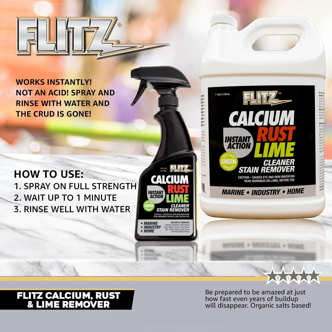 FLITZ Calcium, Rust and Lime Remover