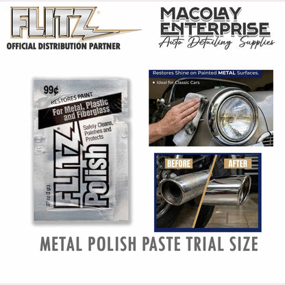 Flitz Paste Polish Trial Size 2 grams for Metals, Fiberglass, Tactical, Plastic & Paint