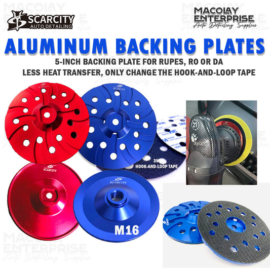 PO-009 SCARCITY 5-inch Aluminum Backing Plate for Rupes, Dual Action or Rotary Polishers