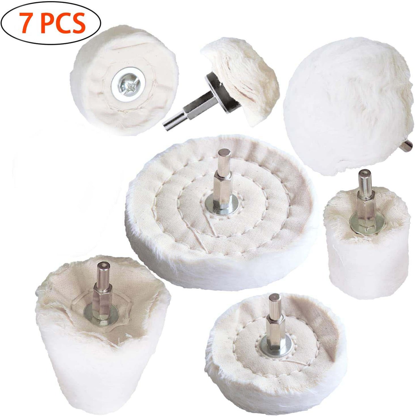 SALE! NW 7pcs Wool Buffing Wheel Drill Kit