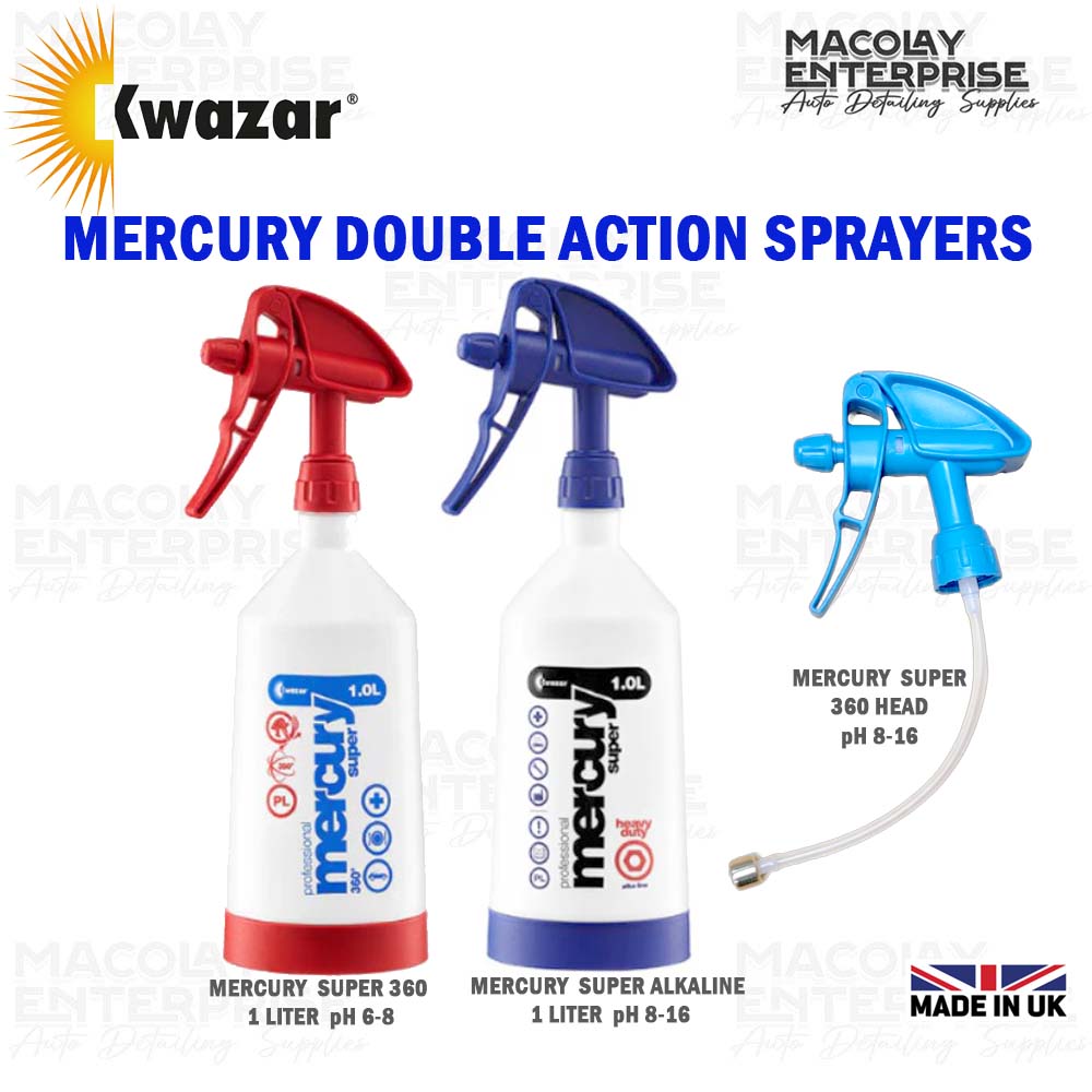 SP-014 Kwazar Double Action Sprayer Bottle and Spray Head for Car Detailing Sold per Piece