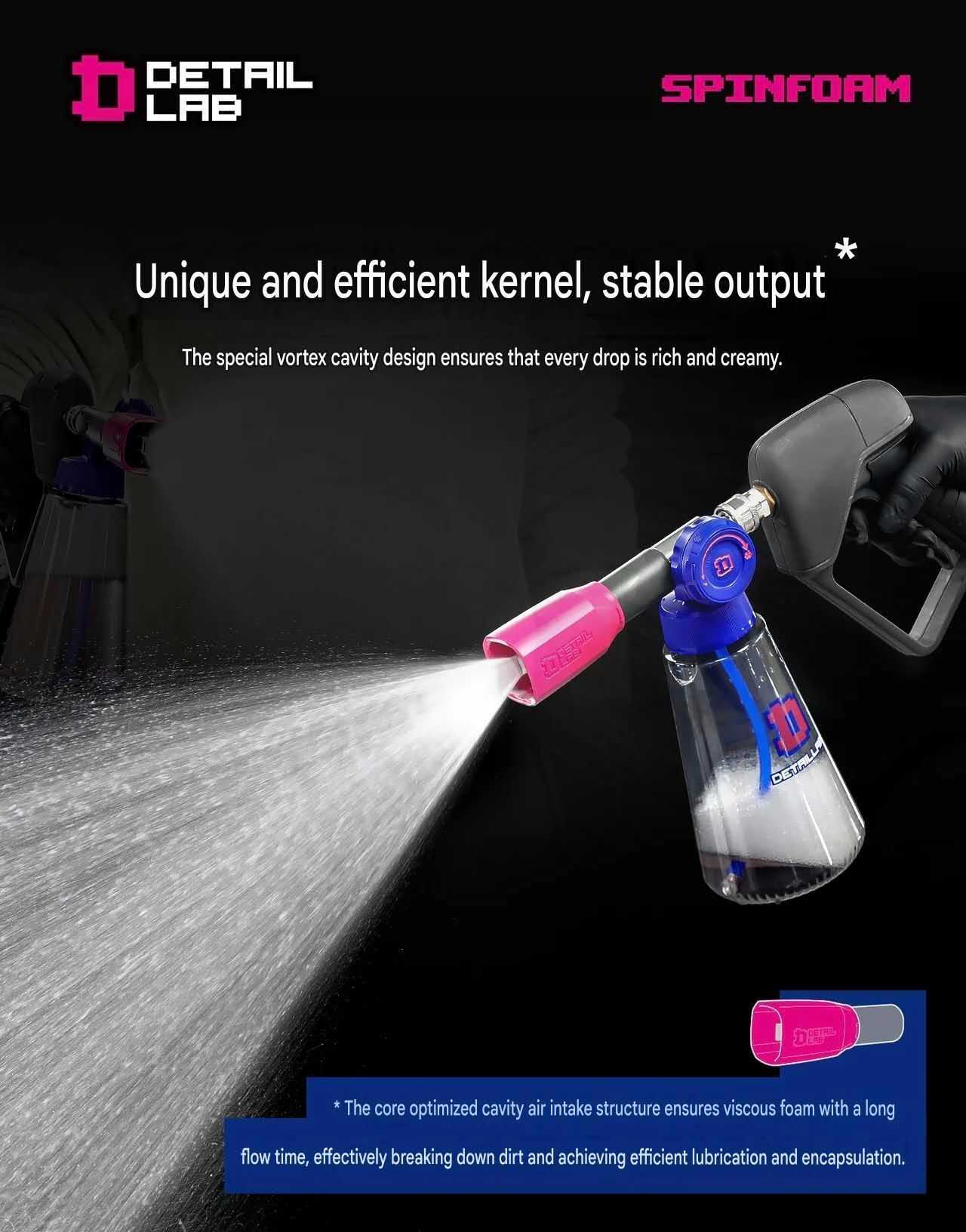PA-037 DETAIL LAB Spinfoam Foam Cannon