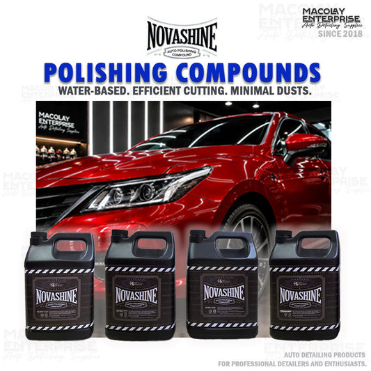 NovaShine Compounds in GALLON Extra Heavy Cut, Heavy Cut, Polishing, Jewelling