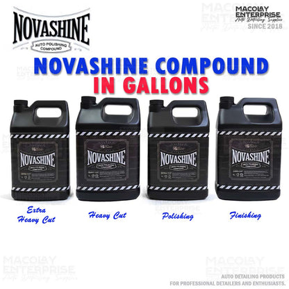 NovaShine Compounds in GALLON Extra Heavy Cut, Heavy Cut, Polishing, Jewelling