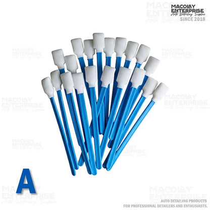 DT-043 Premium Foam Tip Detailing Swab, Coating or Wax Applicator on Tight Areas