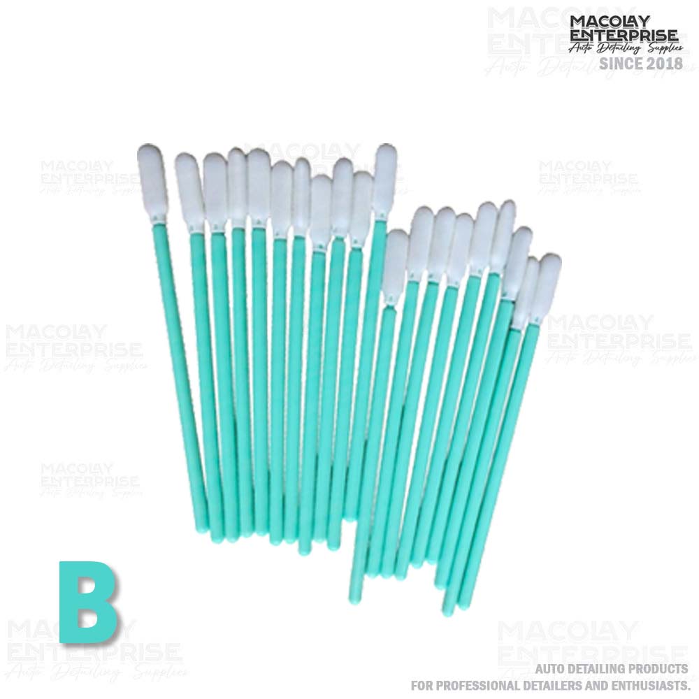 DT-043 Premium Foam Tip Detailing Swab, Coating or Wax Applicator on Tight Areas