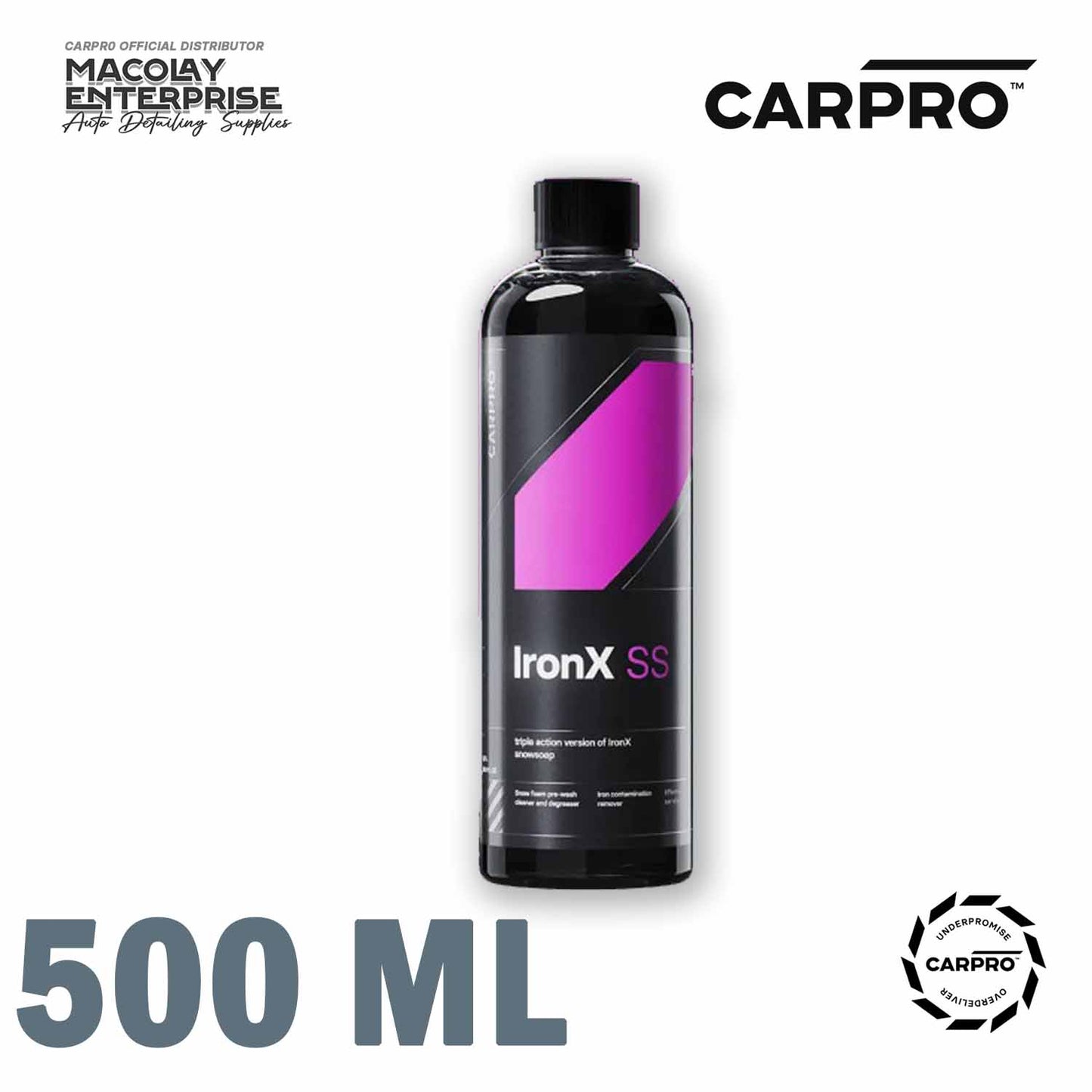 CarPro IronX SS SnowSoap 500ml or 1Liter