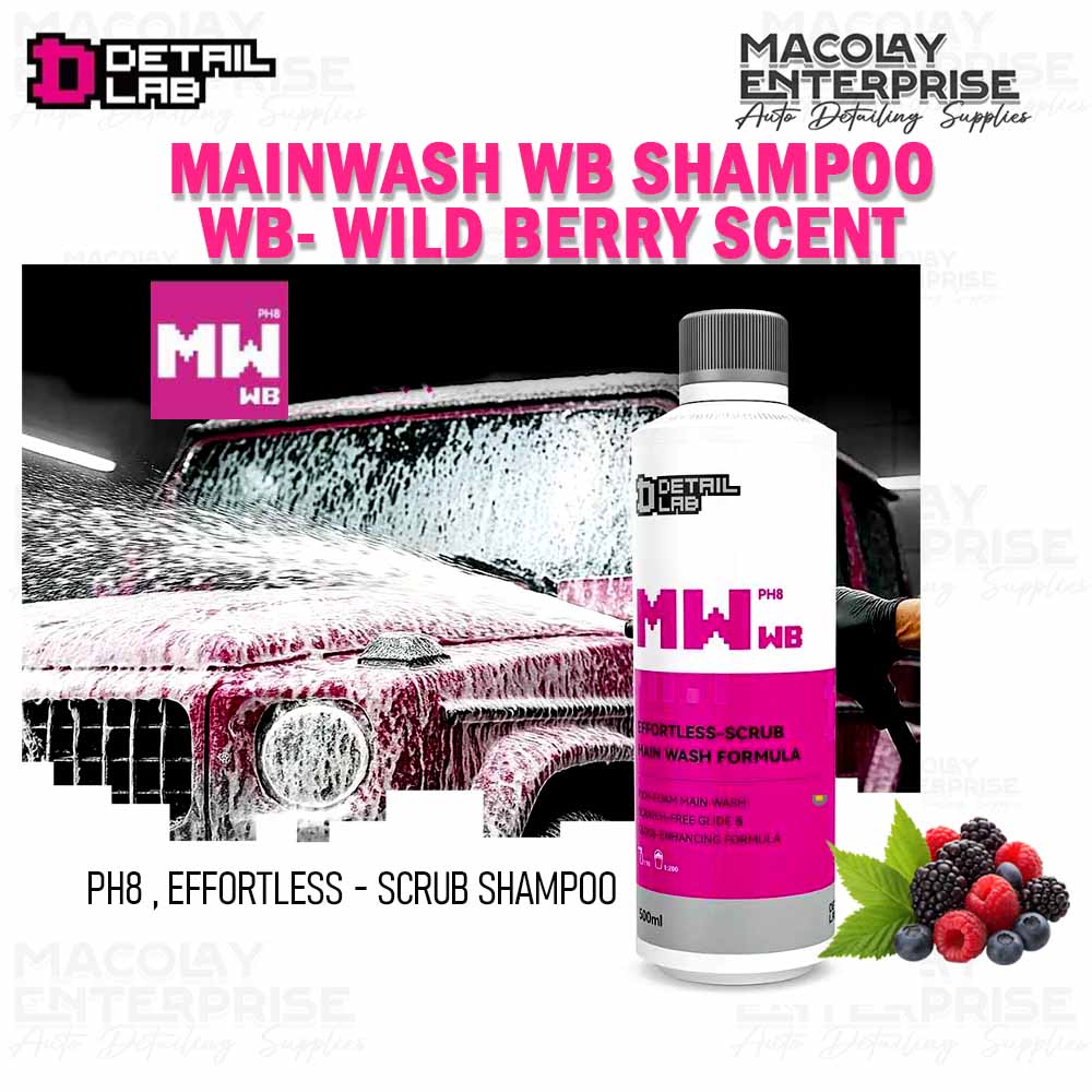 Detail Lab MW-WB Wild Berry Main Wash pH8 Shampoo 500ml