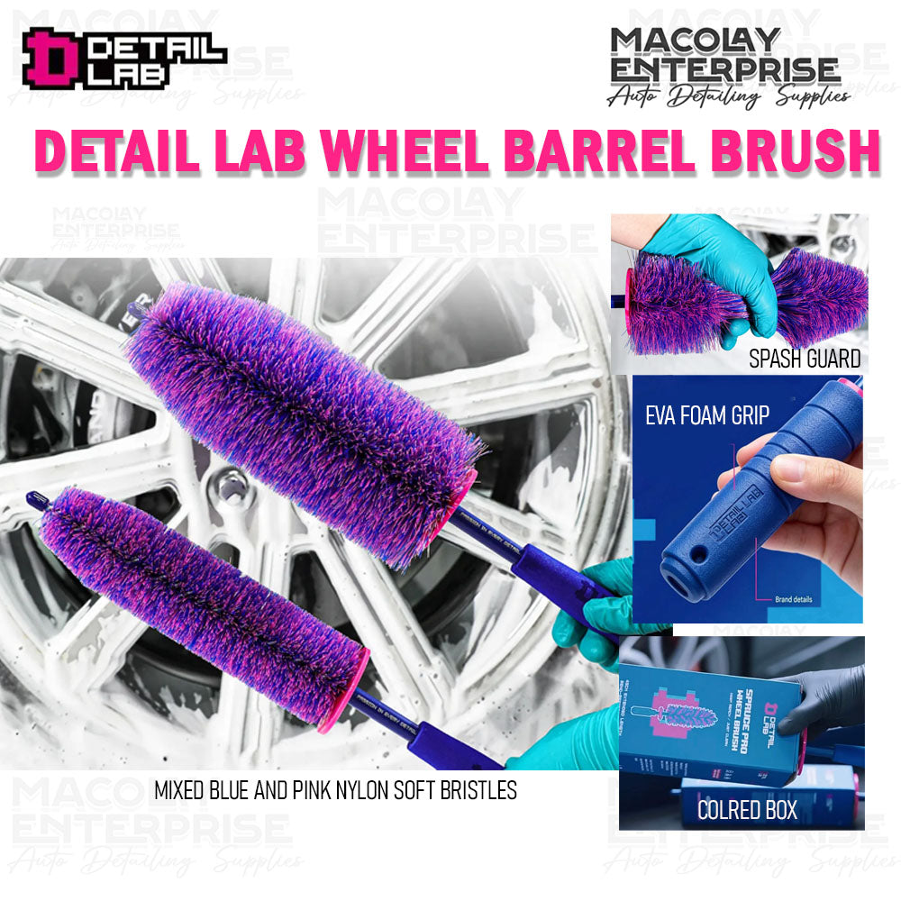 WH-01G Detail Lab Christmas Tree SOFT Car Wheel Pink Blue Brush